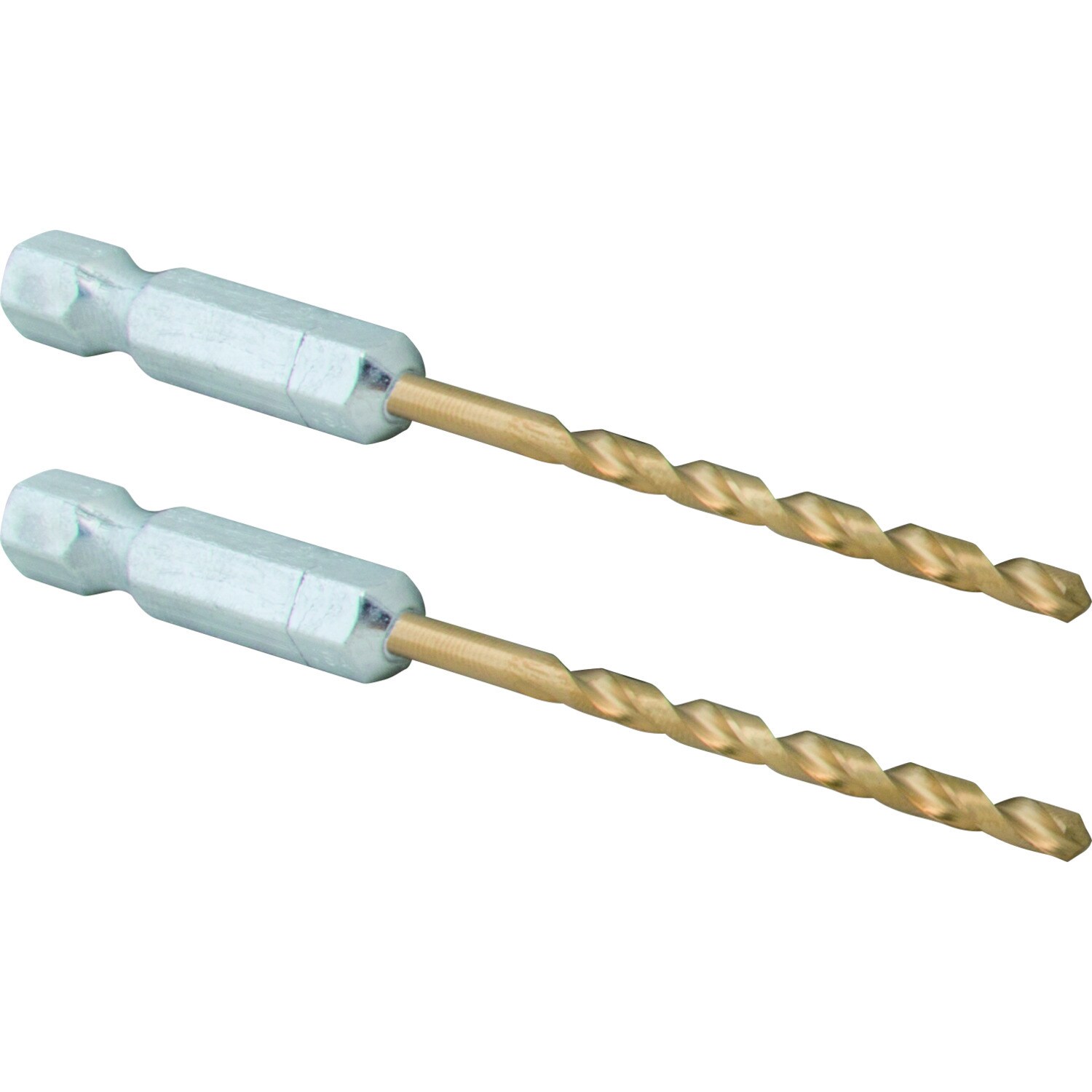 CRAFTSMAN Juego de 2 brocas helicoidales de longitud para trabajo pesado de 7/64 pulg. x 2-5/8 pulg. recubiertas de nitruro de titanio HSS - CMAM1307
