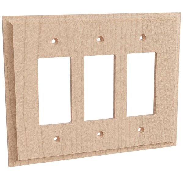 Placa de interruptor triple Levington - Arce duro - 01453003HM1