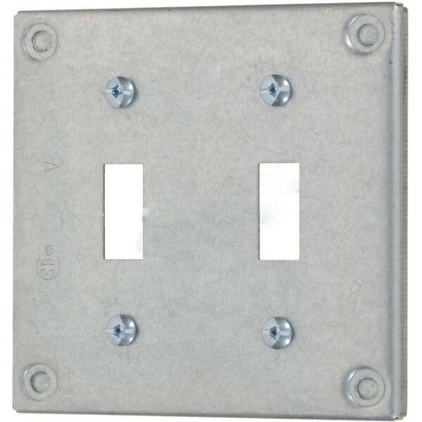 Placa de interruptor eléctrico cuadrado de acero galvanizado American Imaginations - AI-37127
