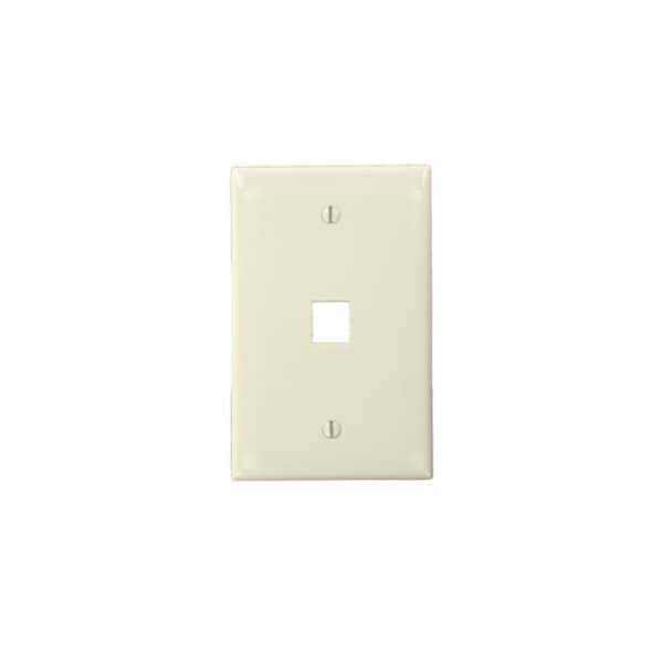 Leviton Número de Gangs: 1 Nylon de Alto Impacto, Acabado Suave, Almendra Claro - 41091-1TN