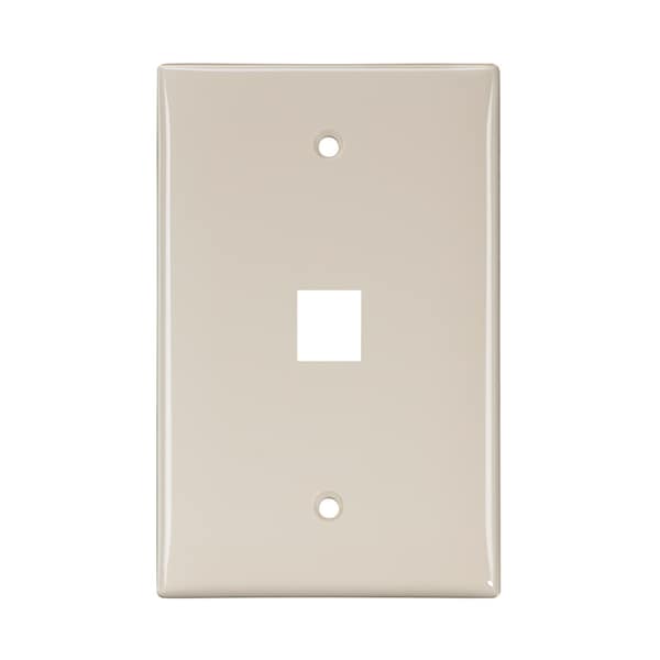 Leviton Número de Gangs: 1 Nylon de Alto Impacto, Acabado Suave, Almendra Claro - 41091-1TN