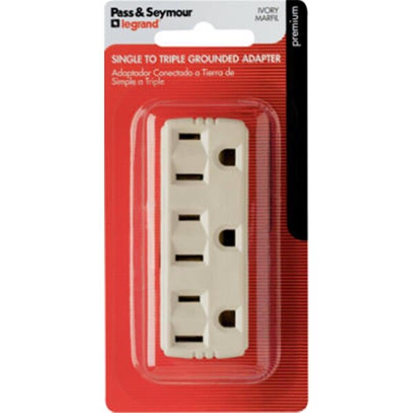 Nextgen 697IBPCC5 15A 125V 2 Polos y 3 Hilos Triple Salida de Tierra, Marfil - NE586447