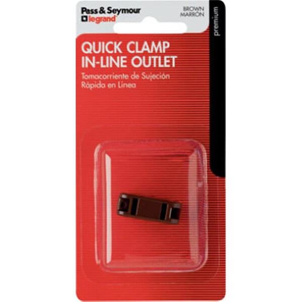 Pass & Seymour 2609BPCC10 10A 125V Enchufe en línea de conexión rápida Marrón, 10PK - 573665