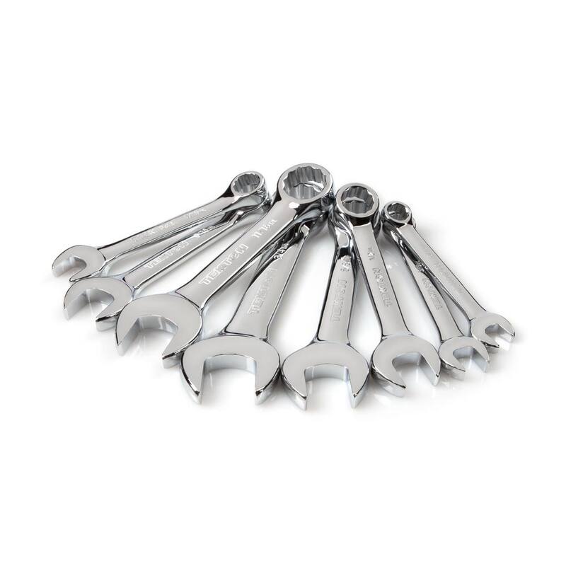 Juego de llaves combinadas cortas TEKTON de 5/16 a 3/4 de pulgada (8 piezas) - WRN01066