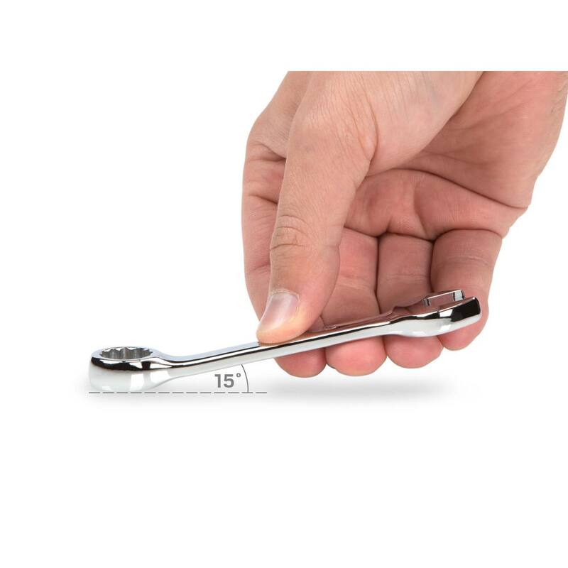 Juego de llaves combinadas cortas TEKTON de 5/16 a 3/4 de pulgada (8 piezas) - WRN01066
