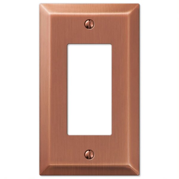 Amerelle Placa de Pared Decorativa de Acero Estampado en Cobre Antiguo, 1 gang, 1 pieza - 163RAC