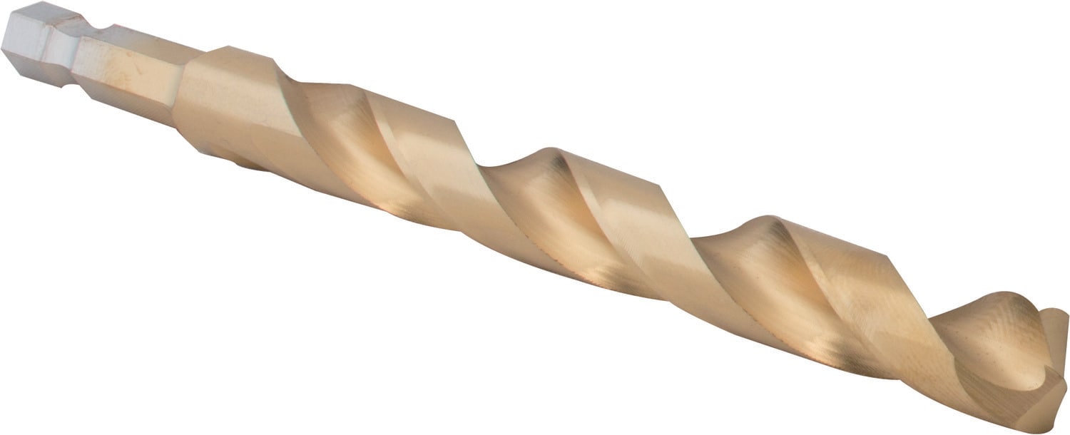 Broca helicoidal de longitud estándar de 3/8 pulgadas x 5 pulgadas recubierta de nitruro de titanio HSS - CMAM1324