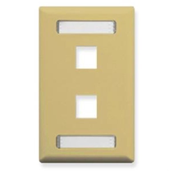 Placa frontal clásica de un solo puerto con ID - Marfil, 2 puertos - MA2594614