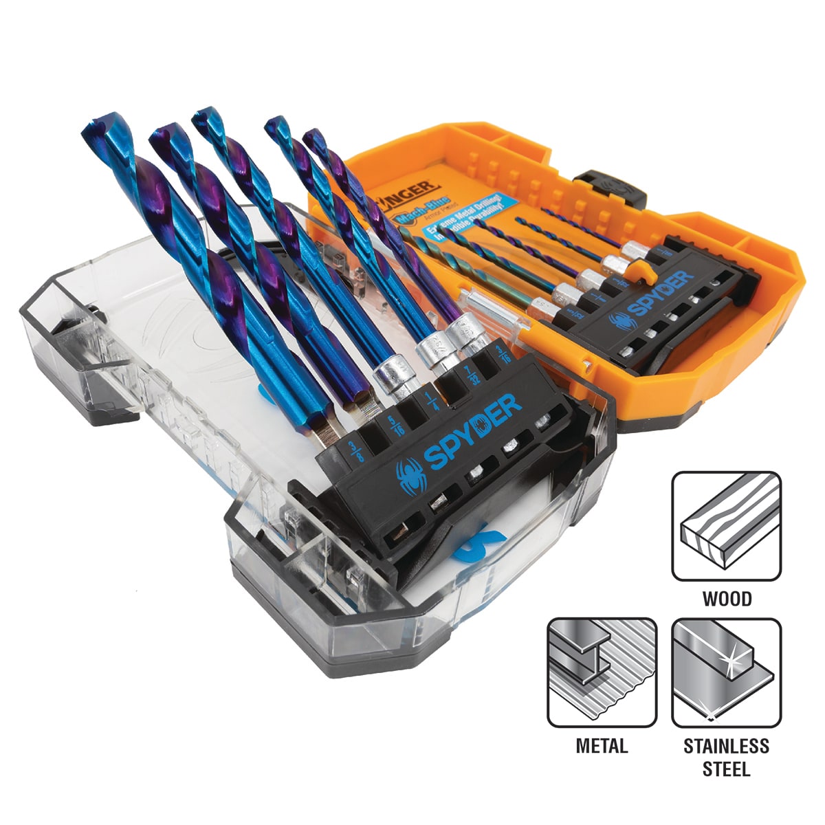 Broca helicoidal de acero de alta velocidad de 1/16 pulgadas x 2-1/2 pulgadas, longitud de trabajo de 1/16 pulgadas x 2-1/2 pulgadas, color azul Mach-Blue - 19000