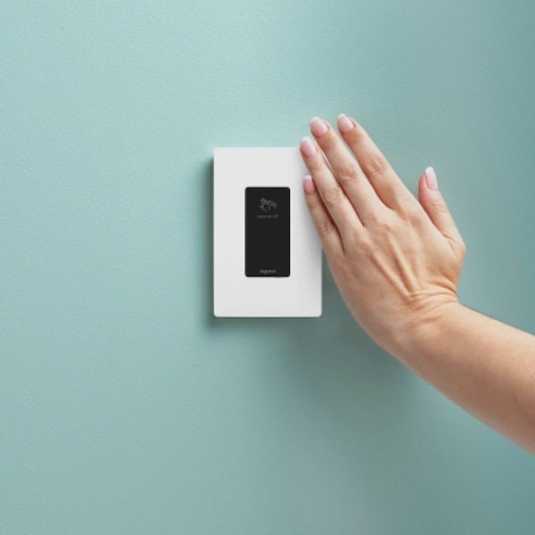 Interruptor decorativo Legrand Wave Radiant, 20 A, 120 V, de 3 vías, termoplástico, negro