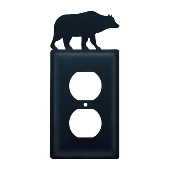 Cubierta de salida de oso Village Wrought Iron EO-14-Negro