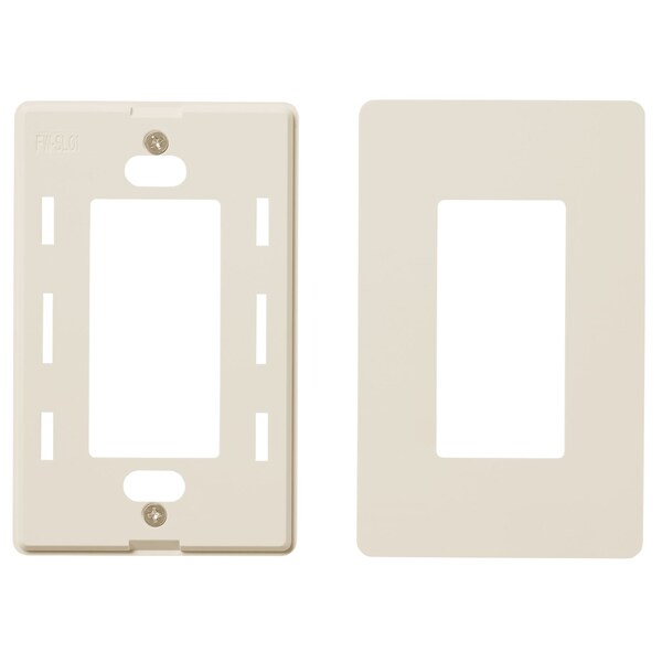Placa de pared Faith, Número de módulos: 1 módulo Plástico, color almendra claro - SWP1-LA-120