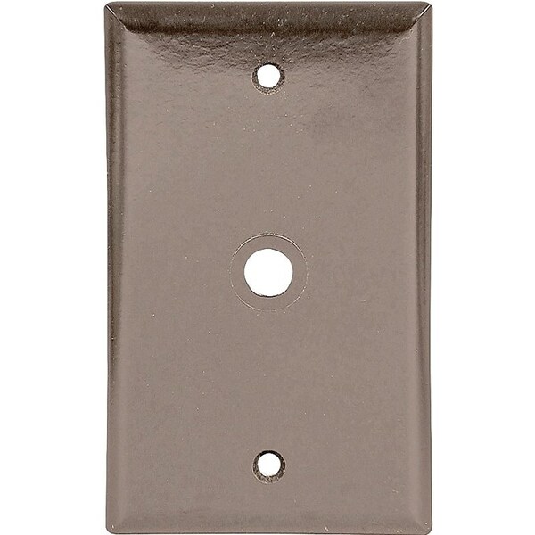 Placa para pared Eaton Wiring Devices 2128, 1 módulo, Termoestable, Café, Alto brillo - 2128B-BOX