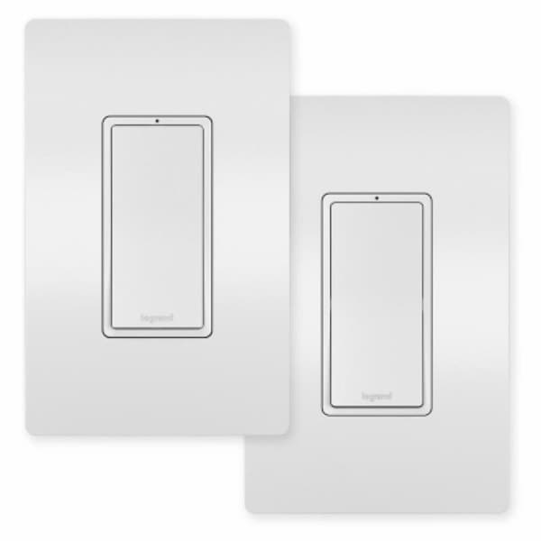 Kit de interruptor de 3 vías Legrand radiant, 15 A, 120 V, SPST, blanco - WNREZK10WH