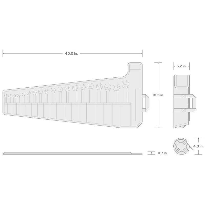 Juego de Llaves de Trinquete Flexibles de 12 Puntas TEKTON de 19 Piezas (6-24 mm) con Estuche - WRC95403