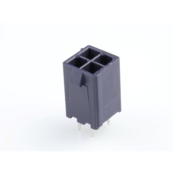 Molex MiniFitJr Conector Vertical Sin Pines 4Ckt GlowWire - 172447-0204