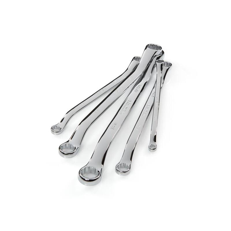 Juego de llaves de extremo de caja offset de 45 grados TEKTON, 5 piezas (1/4-13/16 pulg.) - Estuche - WBE23505