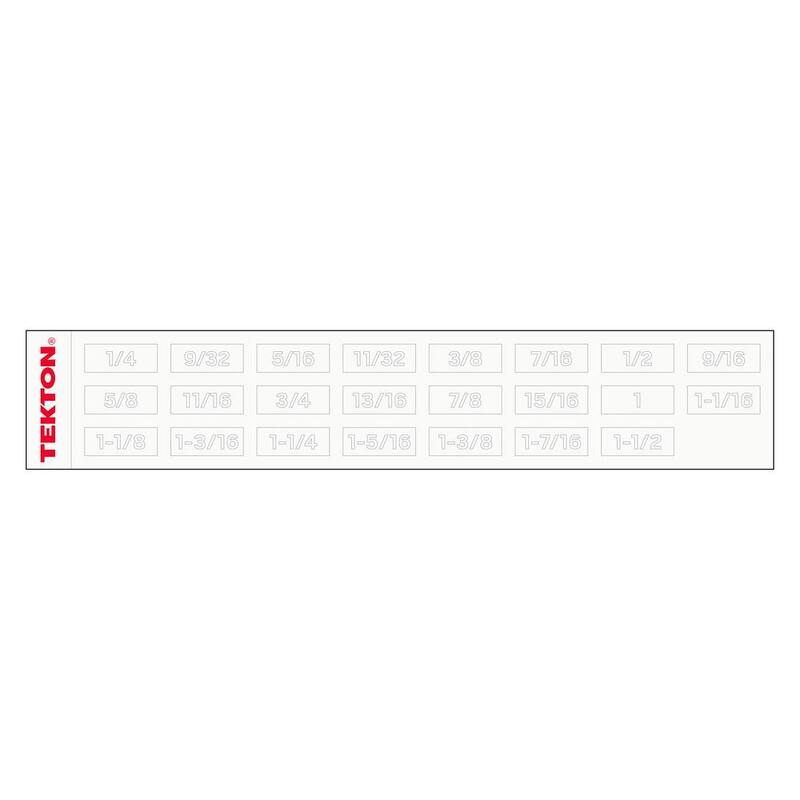 Juego de llaves combinadas reversibles de trinquete de 12 puntos TEKTON de 11 piezas (1/4-3/4 pulg.) con organizador modular ranurado - WRC94300.