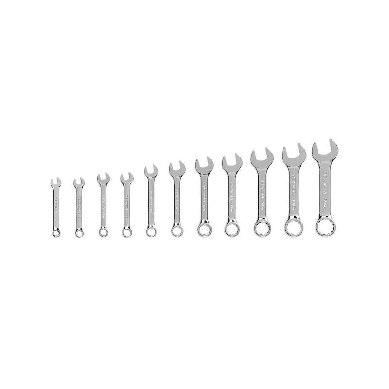 Juego de llaves combinadas cortas TEKTON de 1/4 a 3/4 de pulgada (11 piezas) - WCB90401