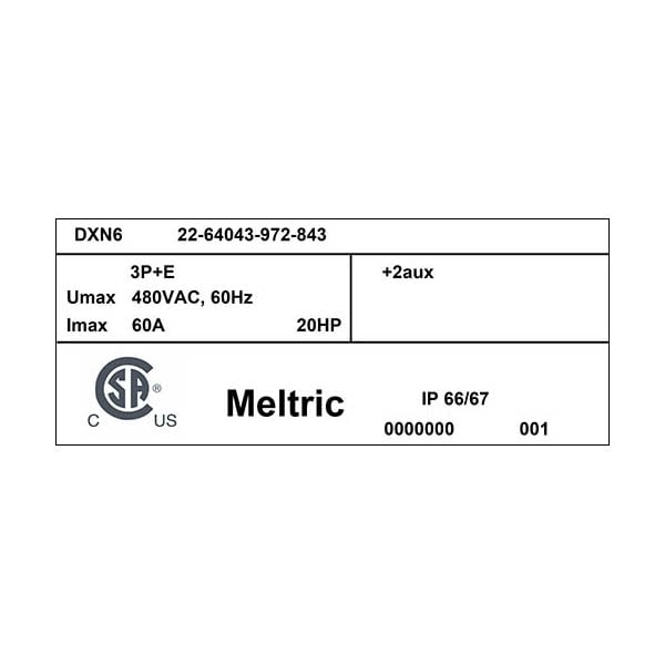 Meltric 22-64043-972-843 RECEPTÁCULO DE CANDADO PAWL - 22-64043-972-843