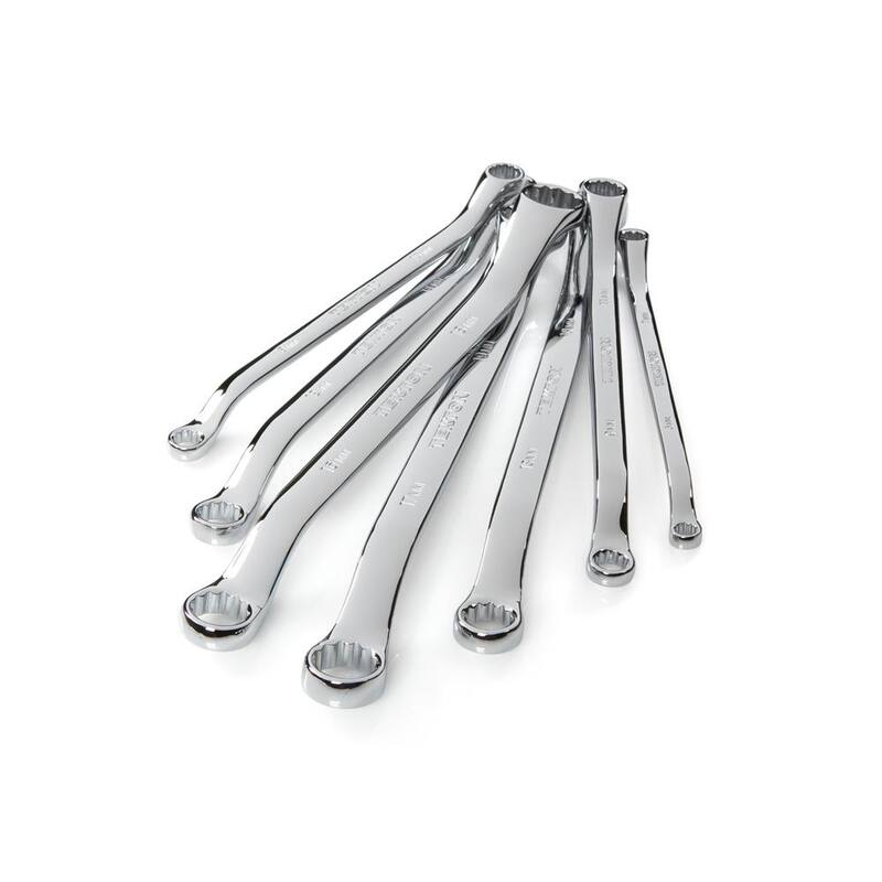 Juego de llaves de extremo de caja desplazado de 45 grados TEKTON, 7 piezas (6-19 mm) - Bolsa - WBE24507