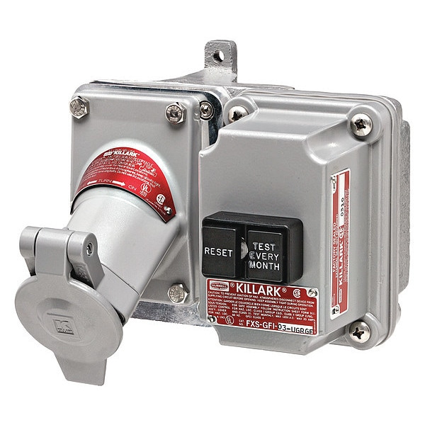 Receptáculo GFCI peligroso de 3W 2P 20A 120VAC 5-20R de Hubbell Killark - UGRGF110