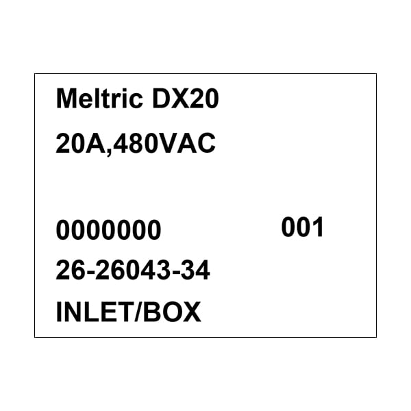 Meltric 26-26043-34 INLET/BOX - 26-26043-34