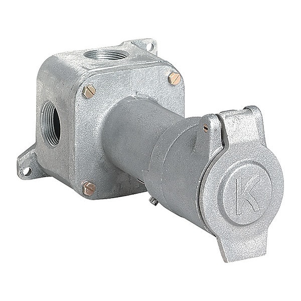 Receptáculo peligroso de clavija y receptáculo 3W 4P 60A 115/230VAC - KRJX-3604 de Hubbell Killark
