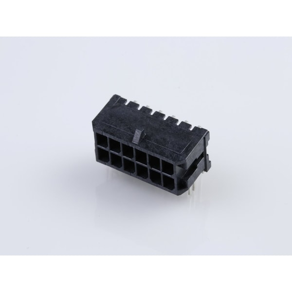 Conector Molex Microfit 3.0 RA PTH con clip Tin DR de 12 Ckt - 43045-1221