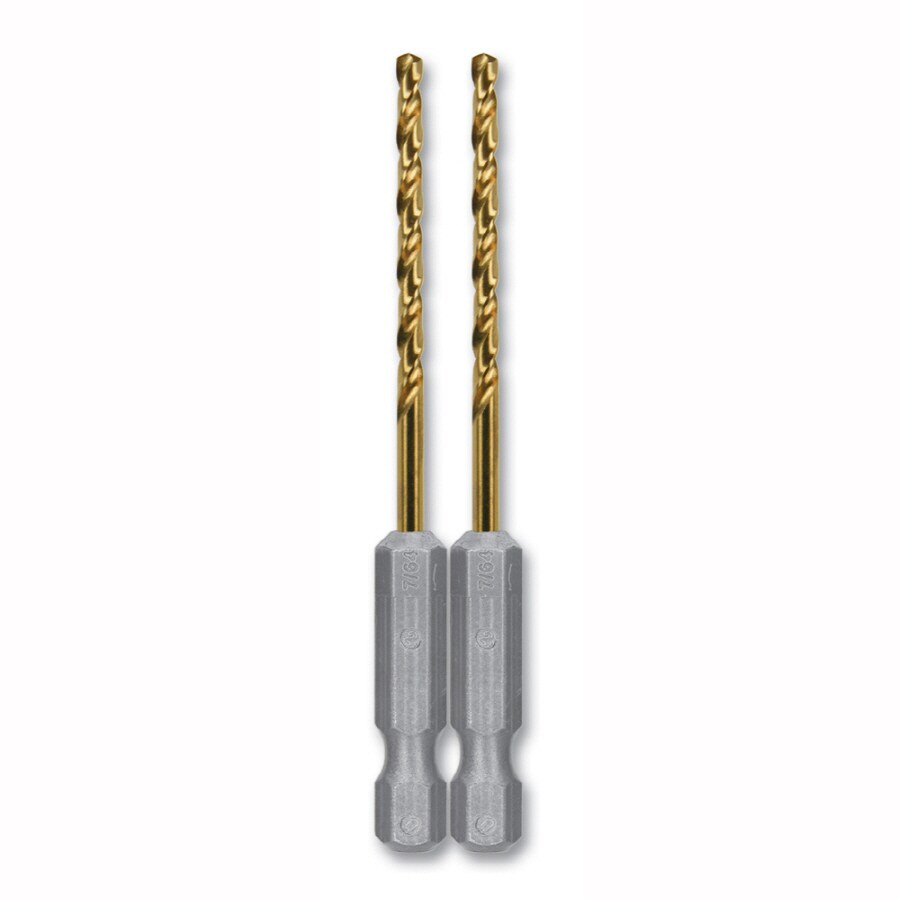 Broca helicoidal de titanio Kobalt de 2 piezas de 7/64 pulgadas x 2-1/8 pulgadas - 80803
