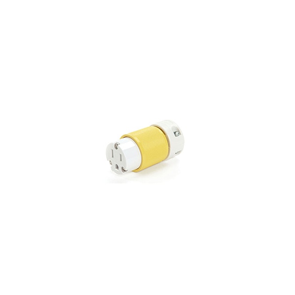 Conector de alta resistencia Woodhead HOSP 5-15 amarillo con carcasa amarilla - 85269YL