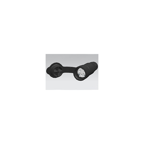 Conectores Woodhead 6-20R WATERTITE negros - 15W48BLK