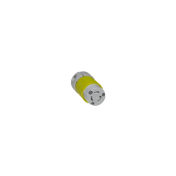 Conector Woodhead L5-15 de alta resistencia color amarillo - 4729YL