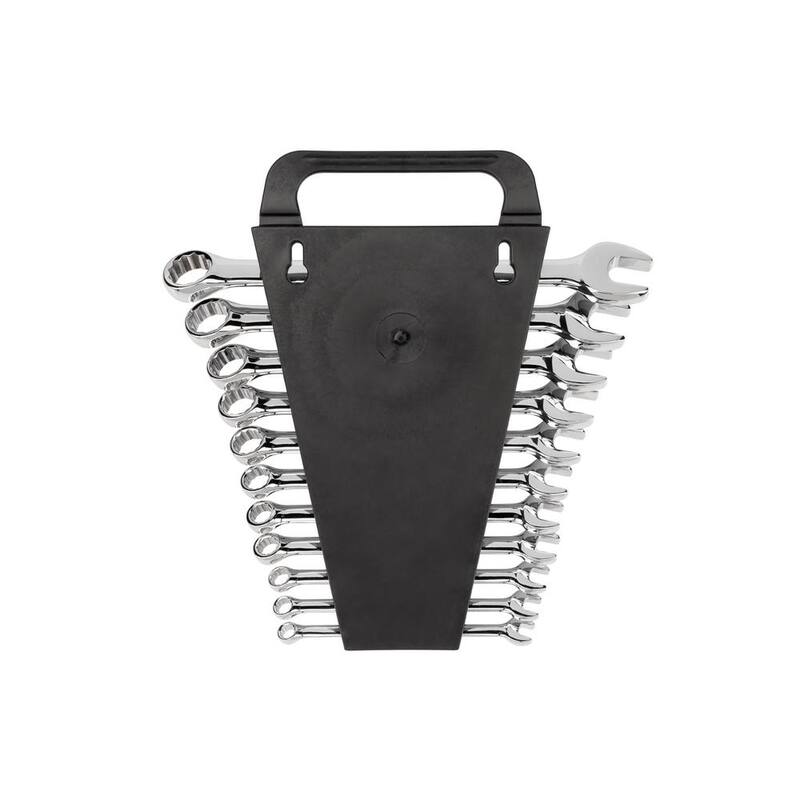 Estuche de Llaves Combinadas TEKTON de 1/4 pulgadas a 3/4 pulgadas con Guarda Llaves (11 Piezas) - WCB91101