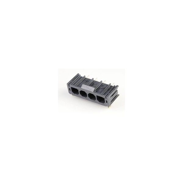 Conector de ángulo recto Super-Sabre ensamble de cabezal de 4 contactos FgrPrf - 172043-0402