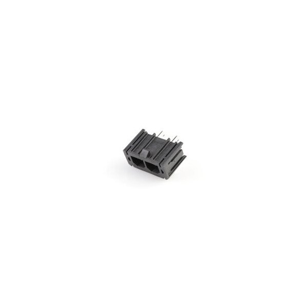 Conector en ángulo recto Molex Sabre de 2 circuitos sin seguro con cola larga - 43160-1302