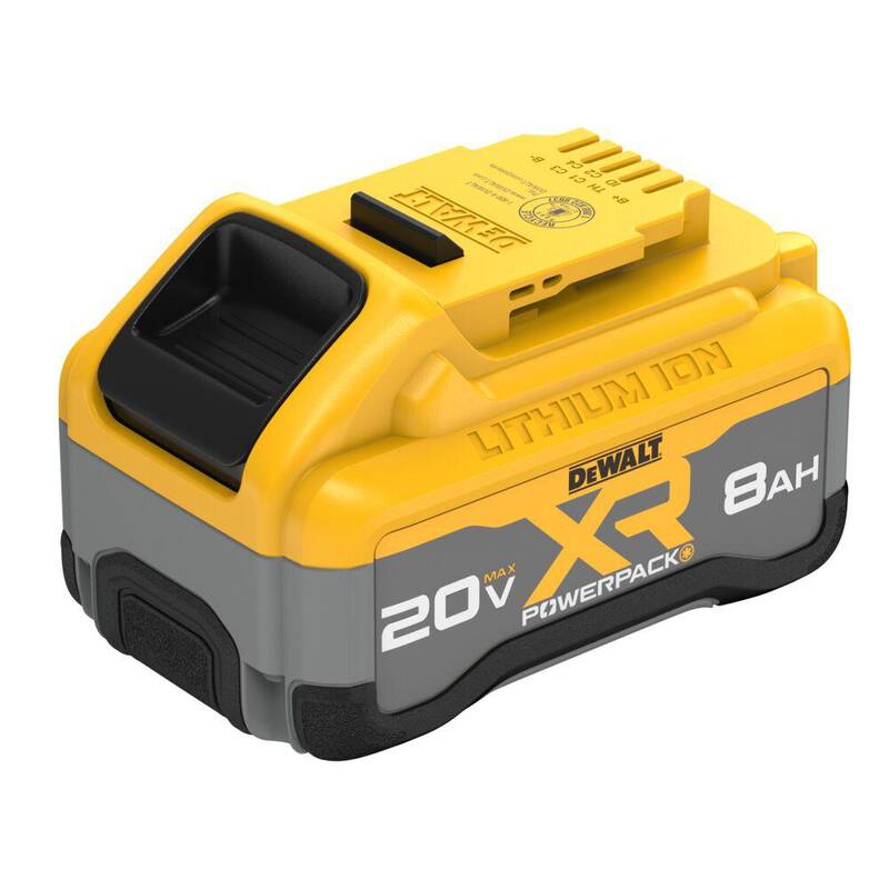 DEWALT Martillo rotativo inalámbrico de litio-ion sin escobillas SDS Plus en forma de L de 20 voltios MAX XR con paquete de batería de 8.0 Ah 20 voltios MAX XR - DCH273BWDCB2108