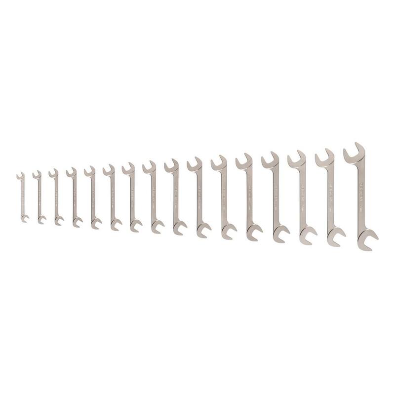 Juego de llaves de estrella abiertas con cabezal angular TEKTON de 10 a 27 mm (16 piezas) - WAE92002.