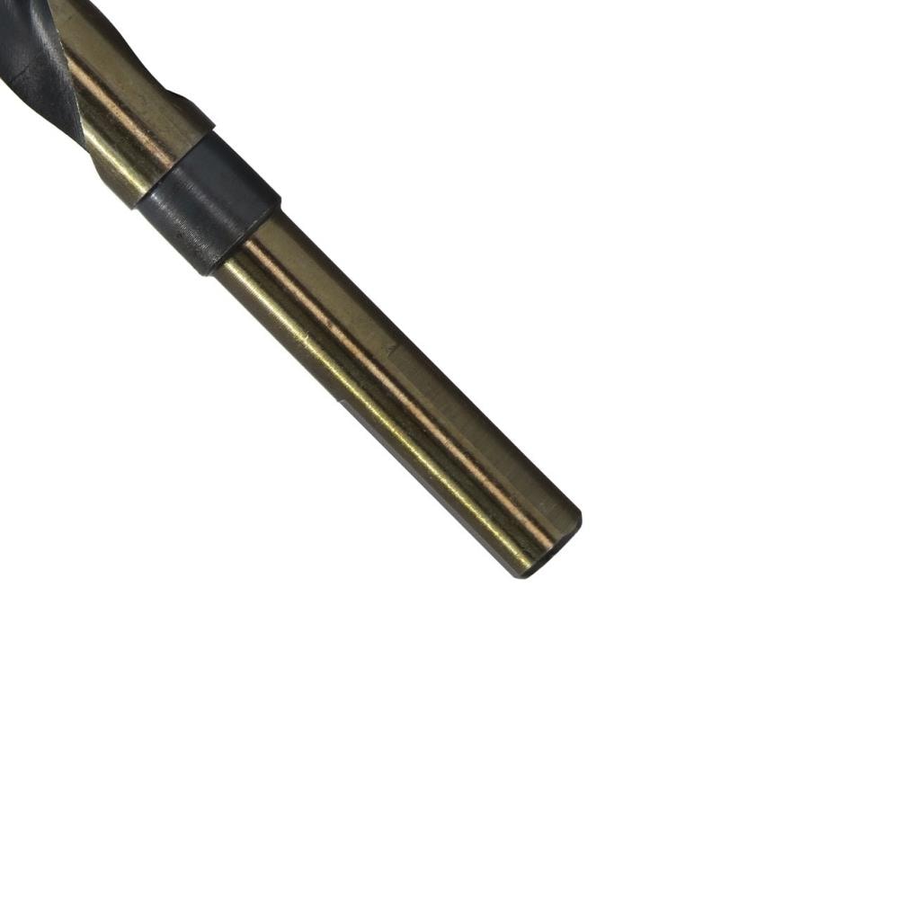 Broca America 3 piezas 37/64 pulgadas x 6 pulgadas Con recubrimiento negro y dorado HSS Broca de torsión plateada y Deming - KFDRSD37/64P3
