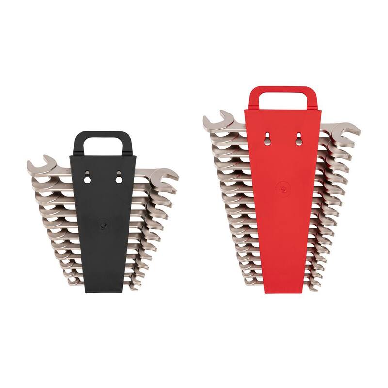 Set de llaves de cuadro abierto con cabezal en ángulo de 3/8 a 1 pulgada, 10 a 27 mm con soporte (27 piezas) - WAE93202