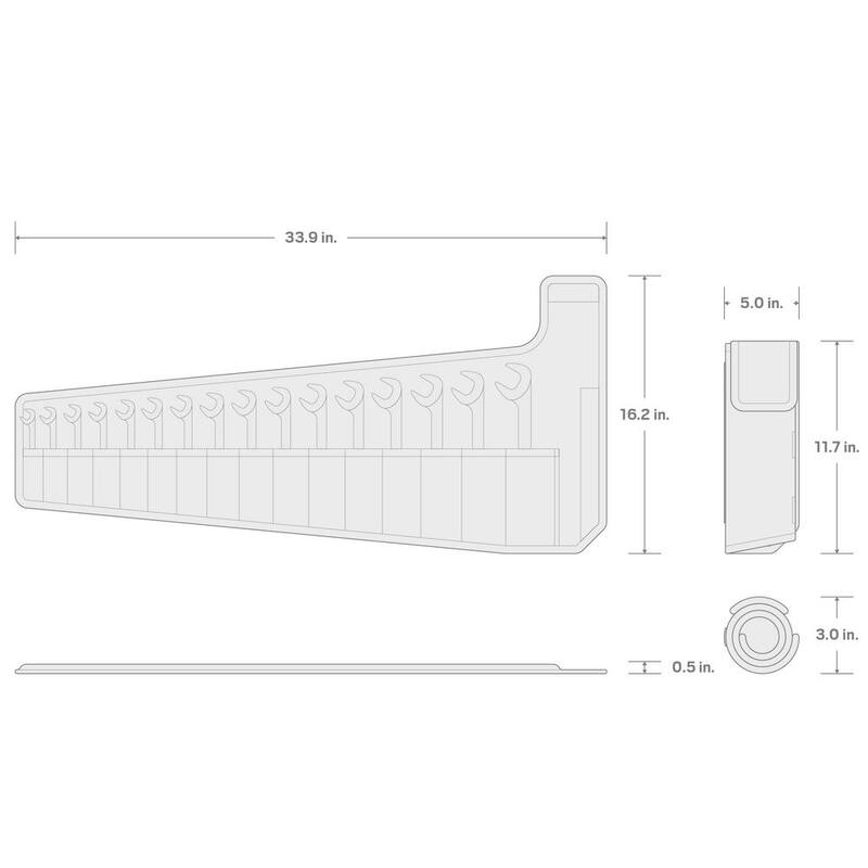 Juego de llaves de codo abiertas TEKTON de 10-27 mm con estuche (16 piezas) - WAE92402.