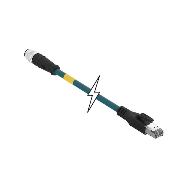 Molex CSE M12 ETH 4P DC MA STR RJ45 WSOR 15M - 1201088460