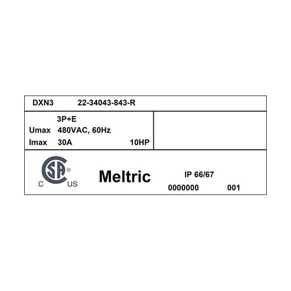 Meltric 22-34043-843-R RECEPTACLE PADLOCK PAWL NORMALLY CLOSED LID - 22-34043-843-R