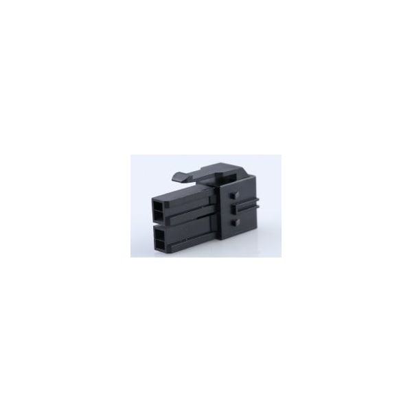 Molex 6.5mm WTB Recpt Hse PBTP Blk 2Ckt - 151049-2206