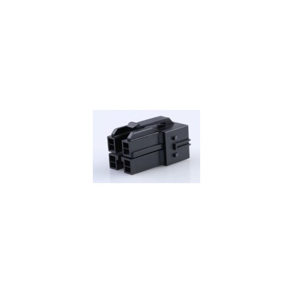 Molex 6.5mm WTB Recpt Hse PBTP Blk 4Ckt - 151049-2406