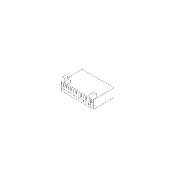 Molex 156 KK SPOX Rcpt Hsg W/Ramp 8Ckt - 43061-0008