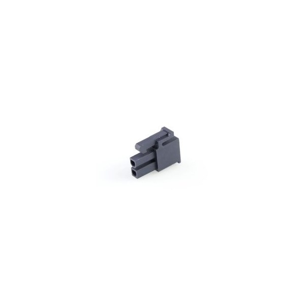 Molex MiniFitJr Rcpt DR V2 GW 2Ckt Black - 46992-0210