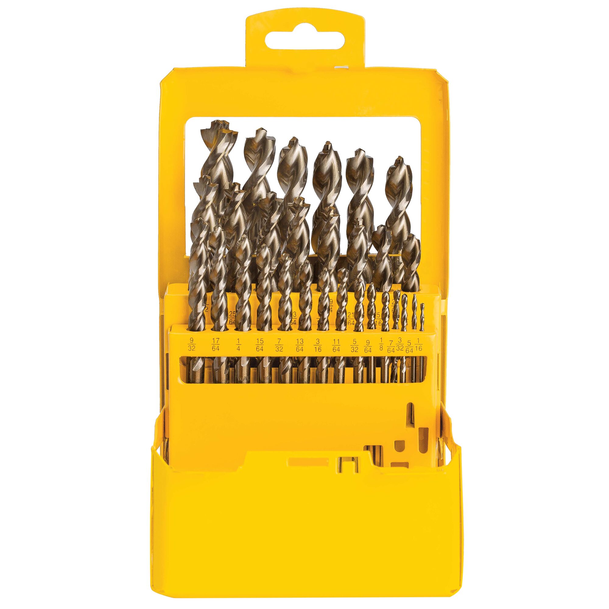 Juego de brocas giratorias de longitud laboral mixta recubiertas de HSS dorado ferroso de 29 piezas DEWALT DEWALT - DW1969