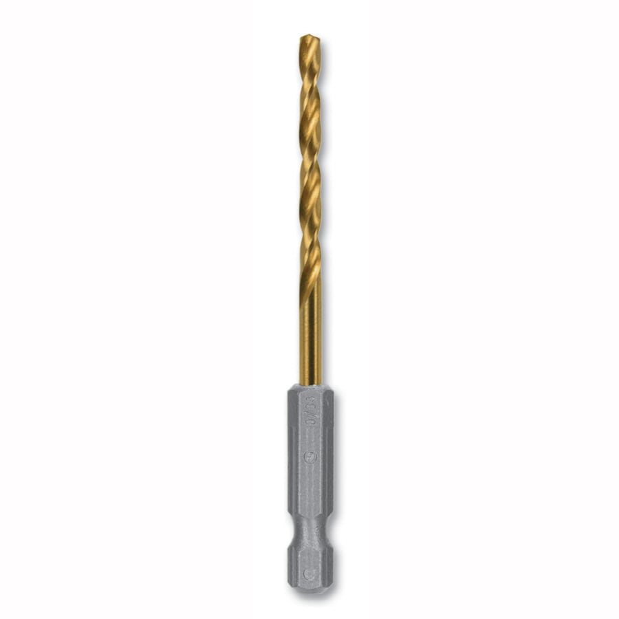 Kobalt Broca helicoidal de longitud de trabajo de titanio de 9/64 pulg. x 3-1/4 pulg. - 80805
