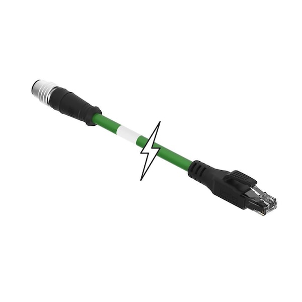 Molex CSE M12ETH 4P DC MA STR RJ45 STR PUR 10M - 1201080258